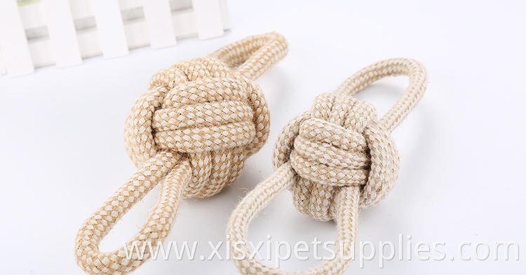 wholesale figure 8 cotton braided ball pet dog toy
